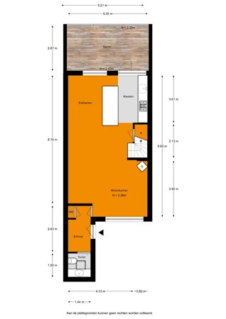 Floorplan - Tjalk 6, 2377 CK Oude Wetering